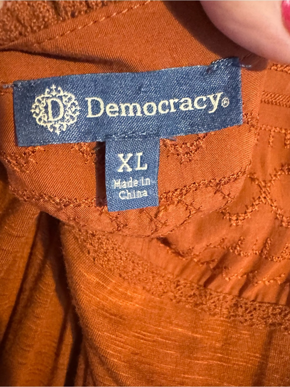 DEMOCRACY SPICE COLOR EMBROIDERED TOP XLARGE #I - Picture 9 of 9